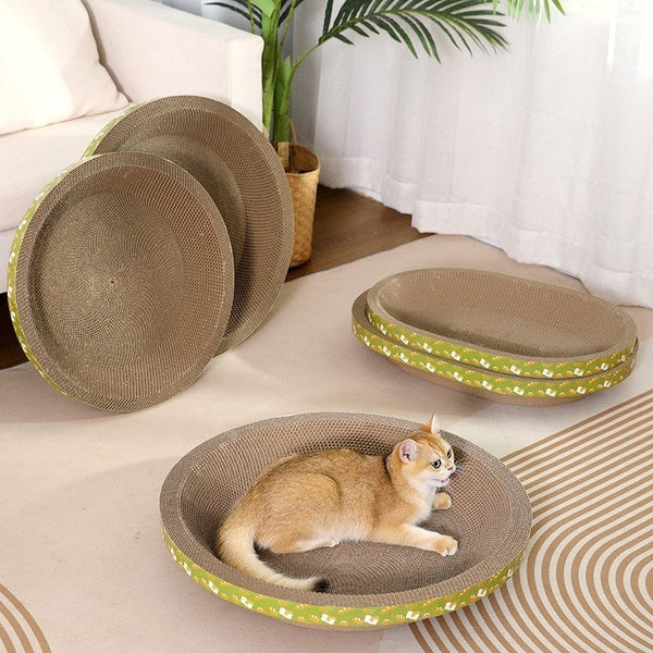 HKM-4652349 Corrugated Paper Cat Scratch Board & Nest - Multiple Sizes Available