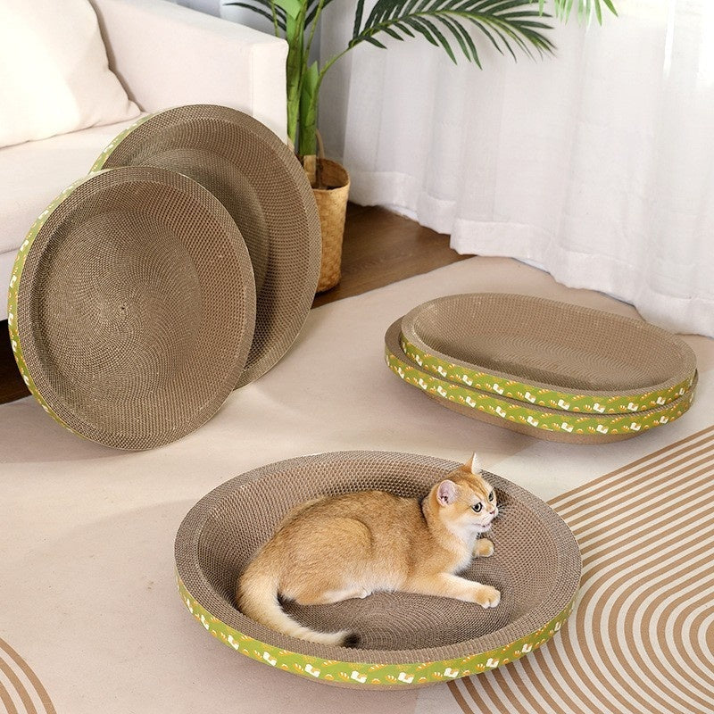 HKM-4652349 Corrugated Paper Cat Scratch Board & Nest - Multiple Sizes Available