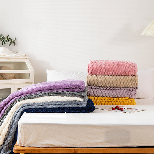 HKM-465299 Cozy Velvet Blanket in Various Sizes and Colors