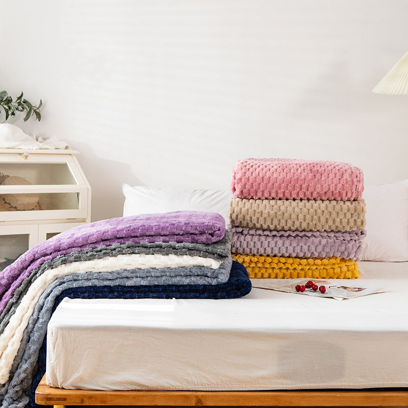 HKM-465299 Cozy Velvet Blanket in Various Sizes and Colors
