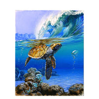 HKM-465299 Digital Oil Painting Kit - 40x50cm Linen Canvas with Brushes, Paints, and Hook for Creative Artistry