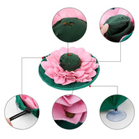HKM-4653117 Pet Lotus Sniffing Pad for Dogs - Interactive Food Hiding Training Toy, Fleece & Felt Material, 45 x 45 cm