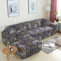 HKM-465363 Geometric Stretch Sofa Cover in Various Colors for Modular Furniture