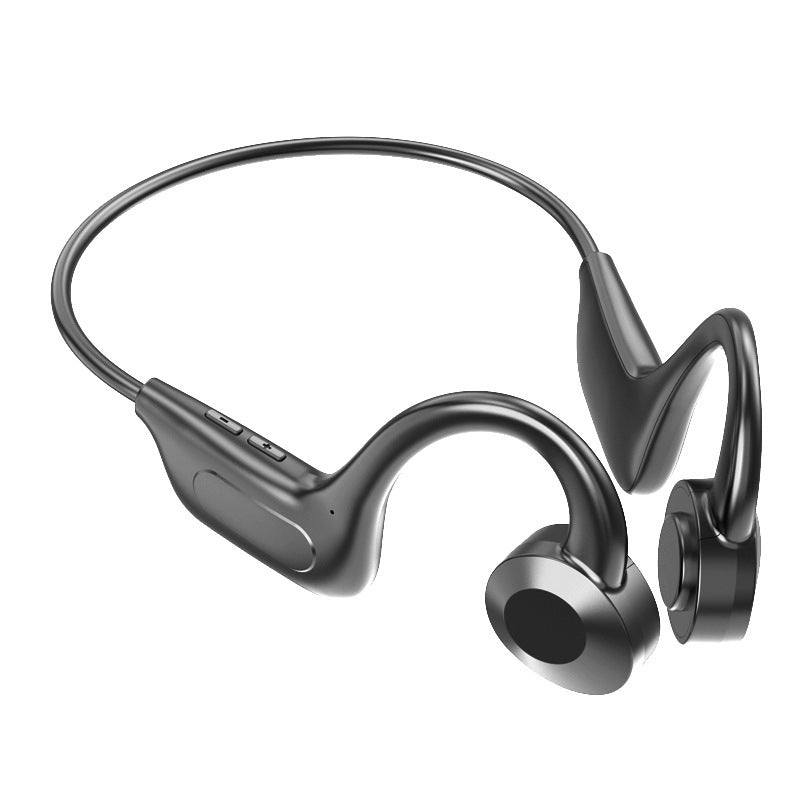 HKM-465363 True Wireless Ear-Mounted Sports Bluetooth Headset with Call Function and Voice Control, Stereo Sound, 15m Range, Black