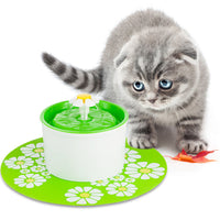 HKM-4654141 Blue Electric Water Feeder for Cats with Clean Water Filtration System