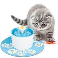 HKM-4654141 Blue Electric Water Feeder for Cats with Clean Water Filtration System