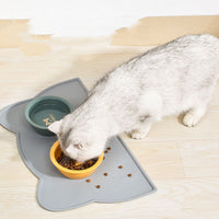 HKM-4654269 Silicone Pet Mat for Cats and Dogs - Anti-Skid Design with Lock Edge, Available in Multiple Colors