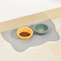 HKM-4654269 Silicone Pet Mat for Cats and Dogs - Anti-Skid Design with Lock Edge, Available in Multiple Colors
