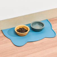 HKM-4654269 Silicone Pet Mat for Cats and Dogs - Anti-Skid Design with Lock Edge, Available in Multiple Colors