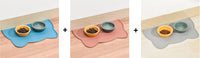 HKM-4654269 Silicone Pet Mat for Cats and Dogs - Anti-Skid Design with Lock Edge, Available in Multiple Colors