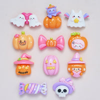 HKM-465427 Wansheng Cartoon Pumpkin Resin Accessories for DIY Jewelry and Phone Cases
