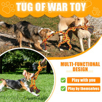 HKM-4655549 Durable Dog Rope Toy for Tug of War, Ideal for Aggressive Chewers and Dental Care, Perfect for Large and Medium Breeds