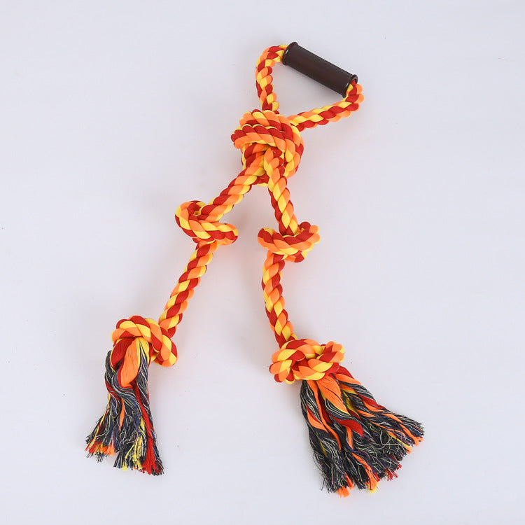 HKM-4655549 Durable Dog Rope Toy for Tug of War, Ideal for Aggressive Chewers and Dental Care, Perfect for Large and Medium Breeds