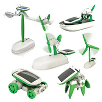 HKM-465555 6-in-1 Solar Model DIY Assembly Kit for Kids - Educational STEM Learning Toy