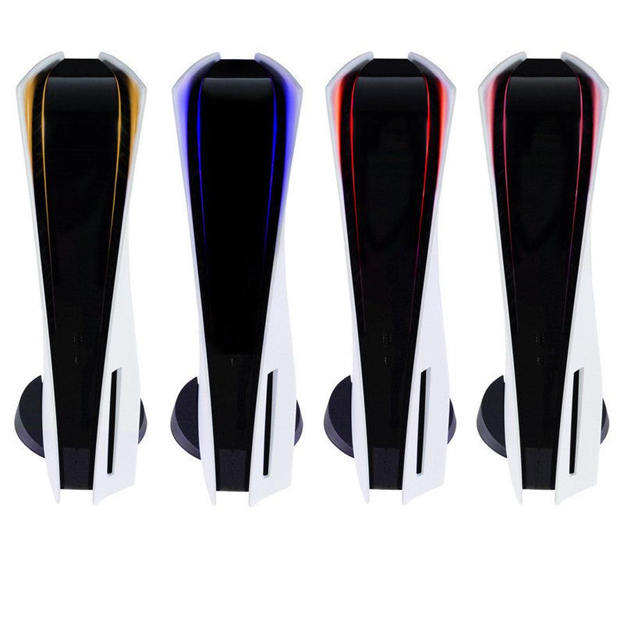 HKM-465619 Carbon Fiber Led Light Bar Sticker for PS5 – PVC Material, 0.2mm Thickness, Available in Pink, Red, Gold, Blue