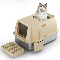 HKM-465747 Extra Large Smart Self-Cleaning Cat Litter Box with App Control and Odor Removal