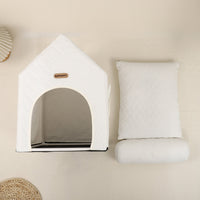 HKM-4657725 Universal Cartoon-Inspired Pet House for Cats and Small Dogs - Cozy Four Seasons Design, 55x38x48cm