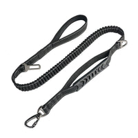 HKM-4657853 Retractable Reflective Traction Belt for Pets with Hand-Holding Rope in Black, Orange, Khaki