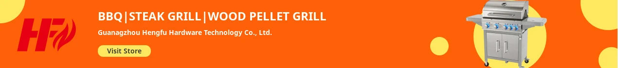 HKM-465811 Extra Large Heavy-Duty Charcoal BBQ Grill with Foldable Side Table for Outdoor Cooking