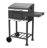 HKM-465811 Extra Large Heavy-Duty Charcoal BBQ Grill with Foldable Side Table for Outdoor Cooking
