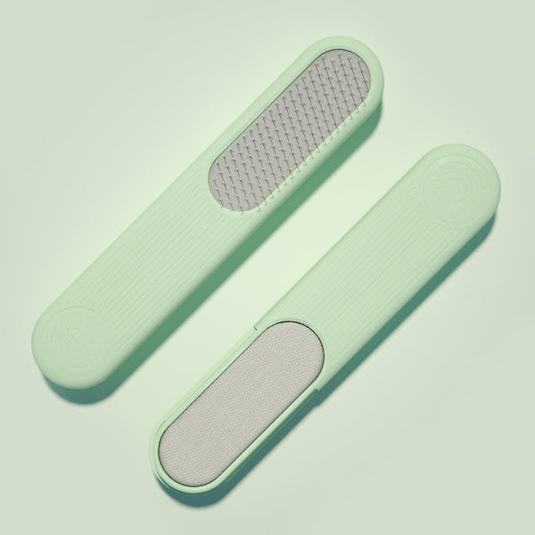 HKM-4659645 Double-Sided Pet Comb for Cats and Dogs - Ice Cream Design, Stainless Steel Cleaning Tool