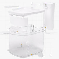 HKM-4659901 Induction Wireless Pet Water Dispenser for Cats - Removable Design with USB Charging, BPA-Free Materials