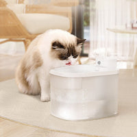 HKM-4659901 Induction Wireless Pet Water Dispenser for Cats - Removable Design with USB Charging, BPA-Free Materials
