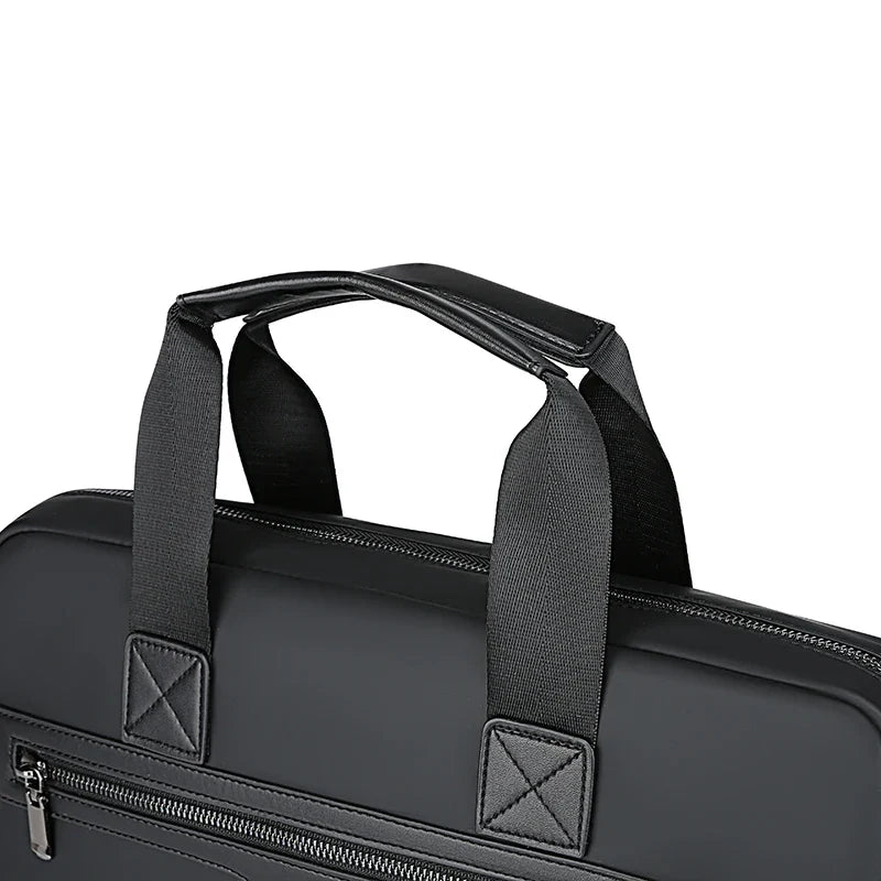 HKM-466003 Elegant Waterproof PU Leather Laptop Briefcase for Business & Travel - Multi-Function Design