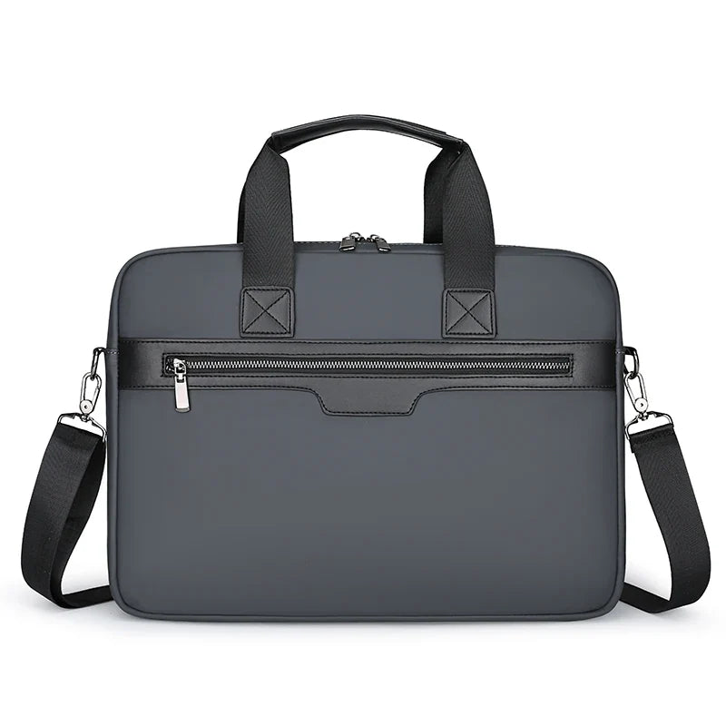 HKM-466003 Elegant Waterproof PU Leather Laptop Briefcase for Business & Travel - Multi-Function Design