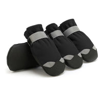 HKM-4660669 Waterproof Non-Slip Wear-Resistant Pet Shoes with Reflective Nylon and Polar Fleece Lining