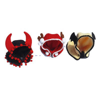 HKM-466195 Hooded Fleece Pet Cloak for Halloween and Christmas - Black, Red, Yellow