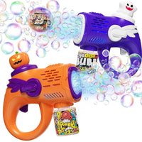 HKM-466259 Automatic Bubble Maker with LED Lights for Kids - Halloween Bubble Machine, Ages 5 and Up