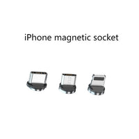 HKM-466323 3-in-1 Magnetic Data Cable for Fast Charging and Data Transfer - TYPE-C, iOS, Micro USB Compatible, 3A Current, Nylon Braided, Aluminum Alloy