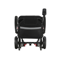 HKM-466323 Lightweight Portable Folding Electric Wheelchair with Brushless Motors - 16kg, 100kg Capacity, 12Ah Lithium Battery