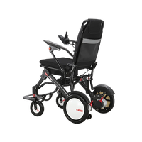 HKM-466323 Lightweight Portable Folding Electric Wheelchair with Brushless Motors - 16kg, 100kg Capacity, 12Ah Lithium Battery