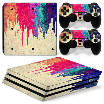 HKM-466323 PS4 Pro Decorative Skin Sticker for Game Console - Customizable Design