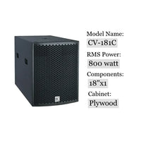 HKM-466451 18 Inch Powered DJ Subwoofer Speaker for Deep Bass Sound