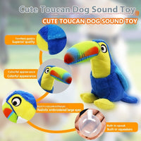 HKM-4664637 Big Billed Plush Bird Toy for Dogs - Fun, Interactive Chewing and Teasing Playtime