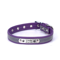 HKM-4665661 Reflective Microfiber Collars for Small and Medium Dogs and Cats - Multiple Colors Available