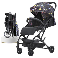 HKM-466643 Lightweight Foldable Baby Stroller with One-Hand Portable Travel Design