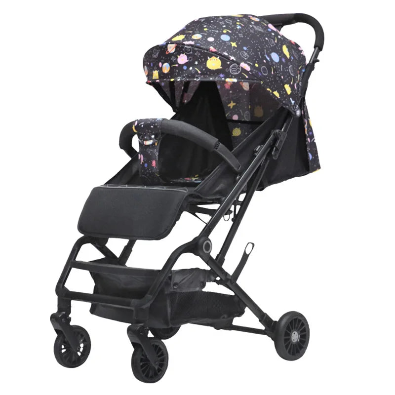 HKM-466643 Lightweight Foldable Baby Stroller with One-Hand Portable Travel Design