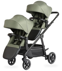 HKM-4666707 tandem twin stroller studio view in olive green