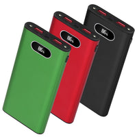 HKM-466835 20000mAh Portable Power Bank with 22.5W Fast Charging, LED Display, and Multi-Device Compatibility - Green, Black, Red