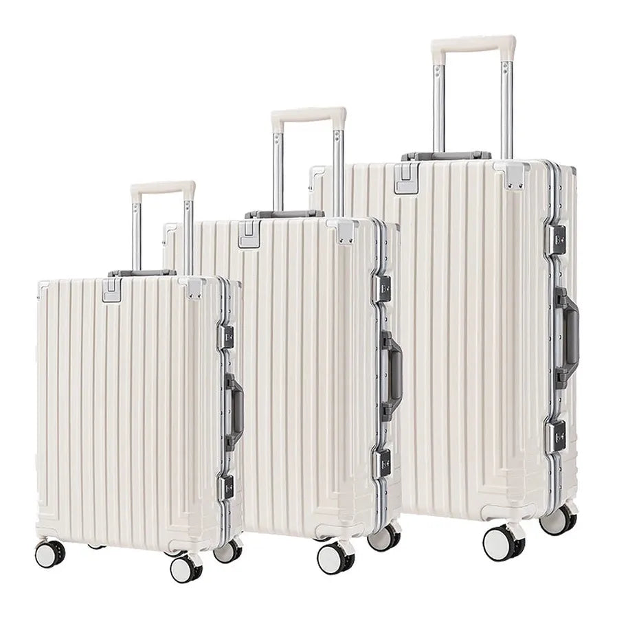 HKM-466835 4-Piece Soft Luggage Set with Wheels and Carry-On Bag for Convenient Travel