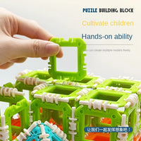 HKM-466899 Educational Jigsaw Puzzle Building Blocks for Kids - Creative Montessori Toy for Developing Intelligence