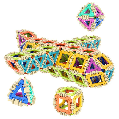 HKM-466899 Educational Jigsaw Puzzle Building Blocks for Kids - Creative Montessori Toy for Developing Intelligence