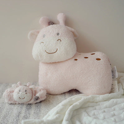 HKM-4669245 Cute Animal Series Waist Pillow - Lion, Elephant, Giraffe - 40cm x 38cm Plush Doll