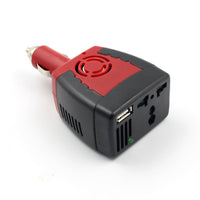 HKM-466963 150W Car Inverter 12V DC to 110V AC Converter with USB Output, Low Voltage Protection, Compact Size
