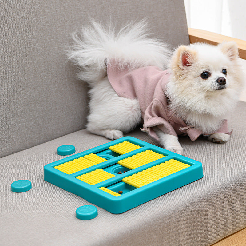 HKM-4670397 Rotating Interactive Educational Dog Toy for Slow Feeding and Playtime