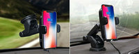 HKM-467155 Fast Wireless Car Charger with Automatic Infrared Sensor for Qi-Compatible Phones